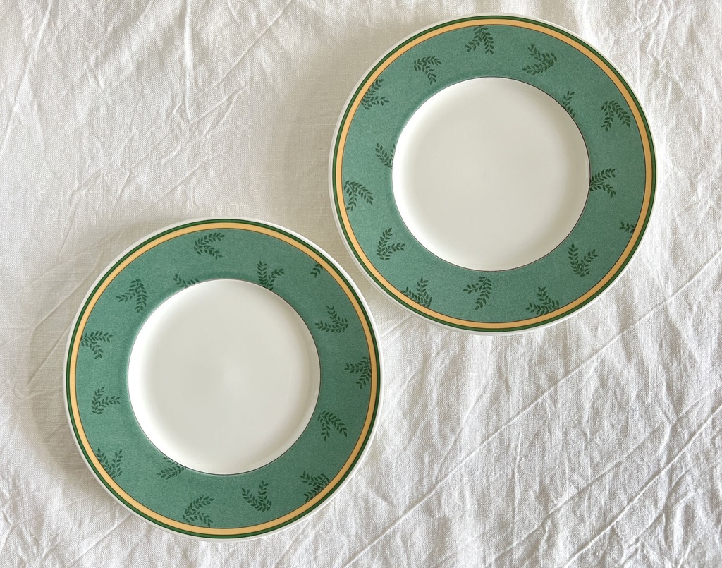 Lot de 2 assiettes à pain Villeroy & Boch À la ferme Au jardin