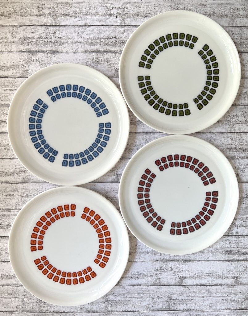 Lot de 4 assiettes à dessert Arcopal Square