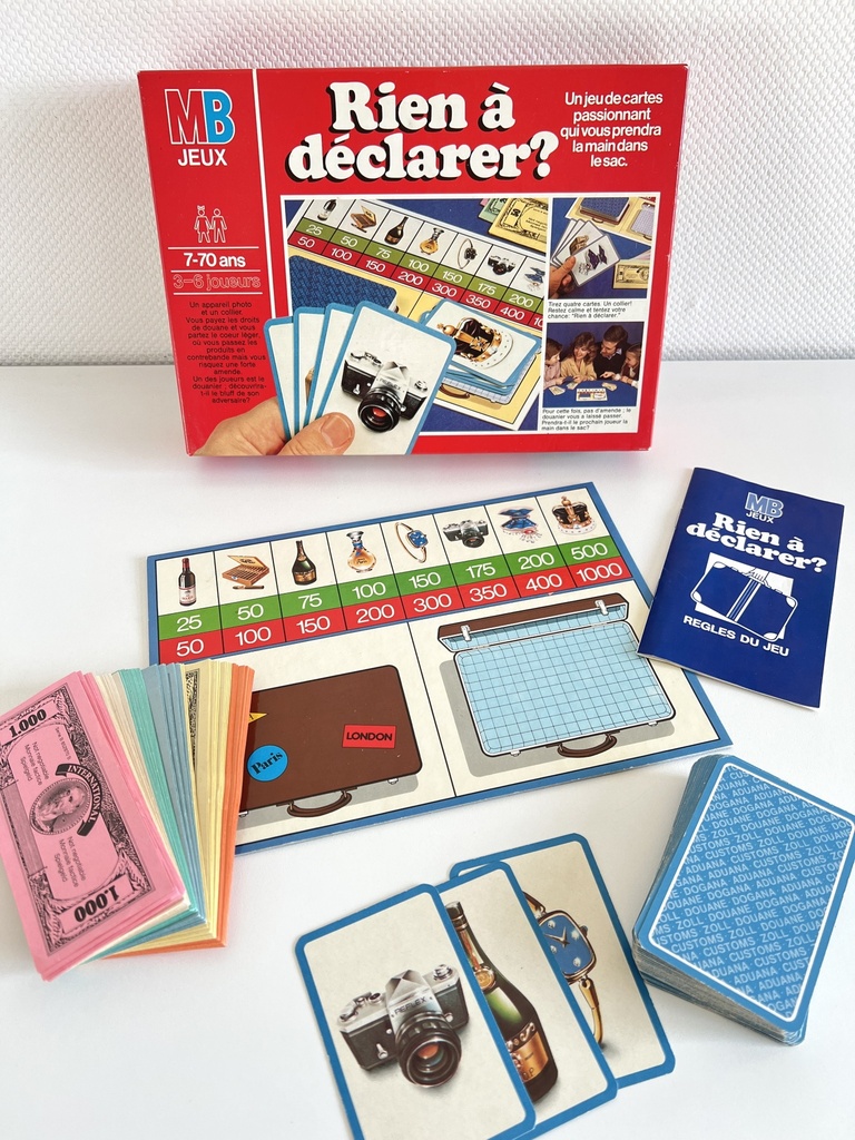 Jeu de société Rien à déclarer ? - MB 1981