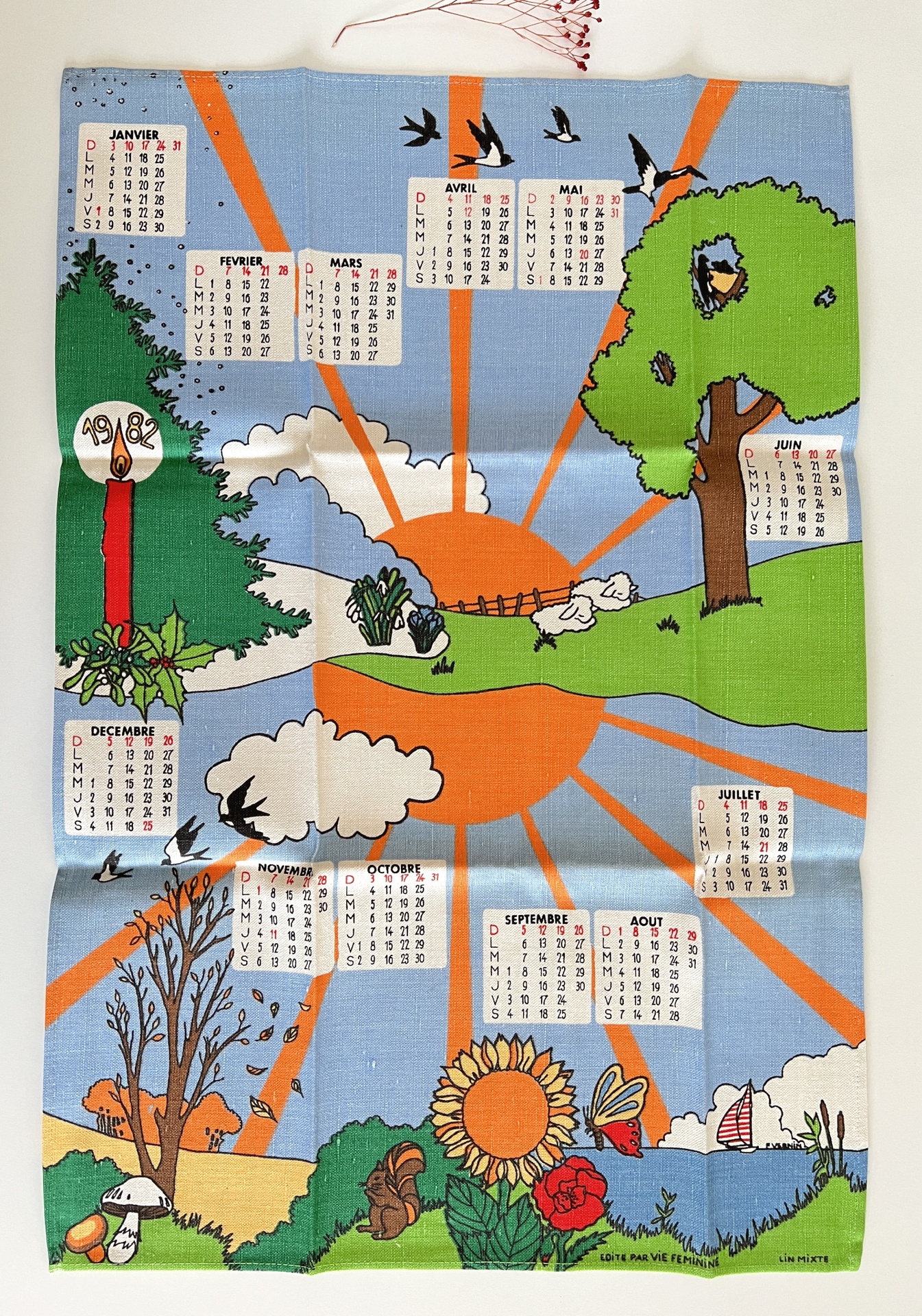 Pour collectionneurs, torchons calendriers - Collection