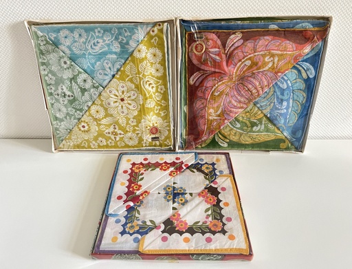 Boîte de 6 mouchoirs vintage