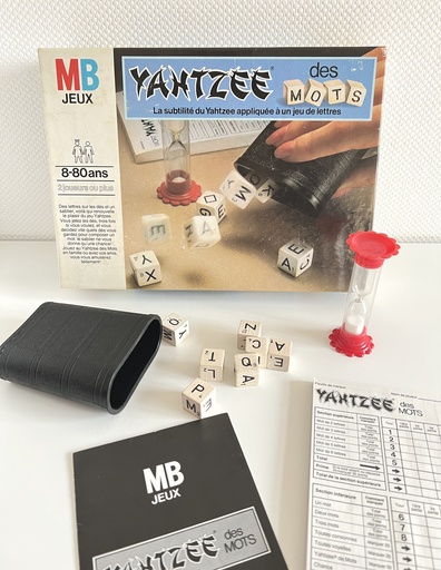 Jeu Yahtzee des mots - MB 1979