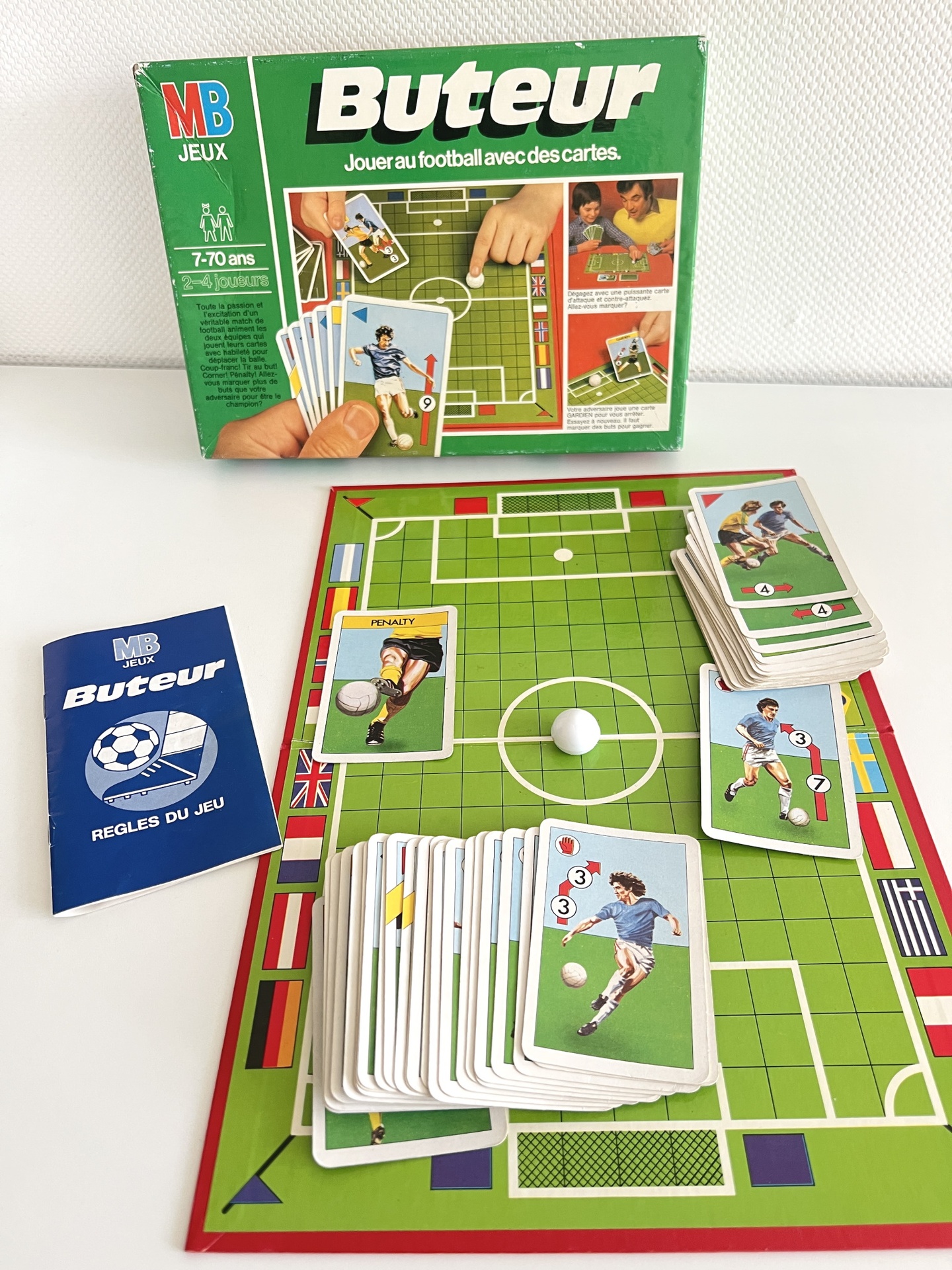 Jeu De Société BUTEUR MB Vintage 1981 – Jeu De Football, 2 Joueurs, Occasion