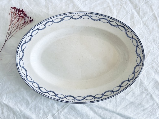 Plat ovale Boch GG / Anneaux