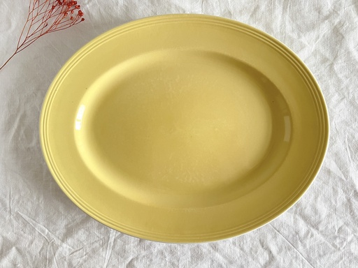 Plat ovale jaune Boch