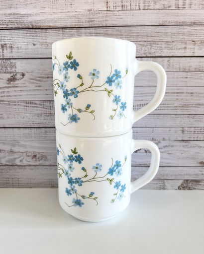 Lot de 2 mugs Arcopal Myosotis Veronica