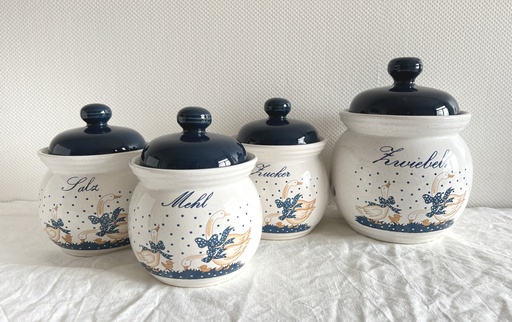 Pot de conservation décoré d'oies