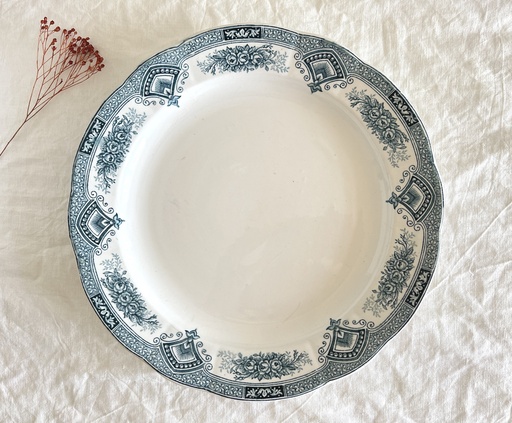Grande assiette ronde Onnaing Printemps