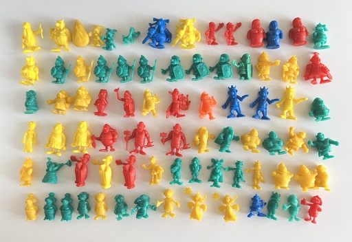 Lot de 79 figurines Astérix Dupont d'Isigny - 1969