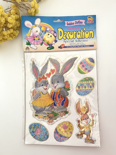 Planche d'autocollants Laser de Pâques - 1998