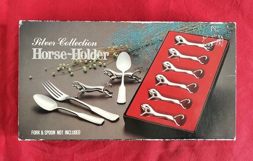 Boîte de 6 repose-couverts / porte-couteaux Cheval