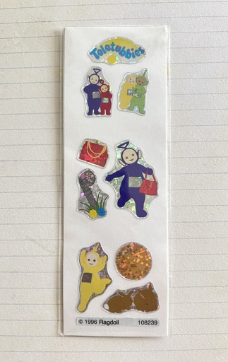 Petite planche d'autocollants Teletubbies - 1996