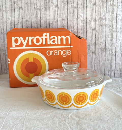 Plat pour four avec couvercle Pyroflam Space Age Orange