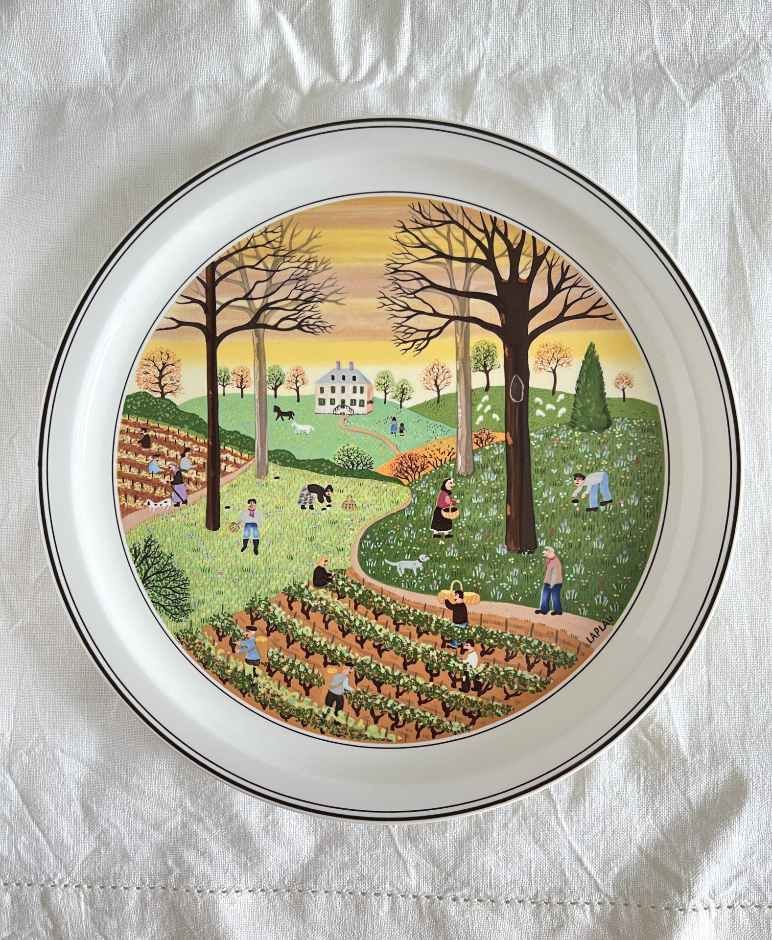 Assiette Les Quatre Saisons Villeroy & Boch | Ma petite chine vintage