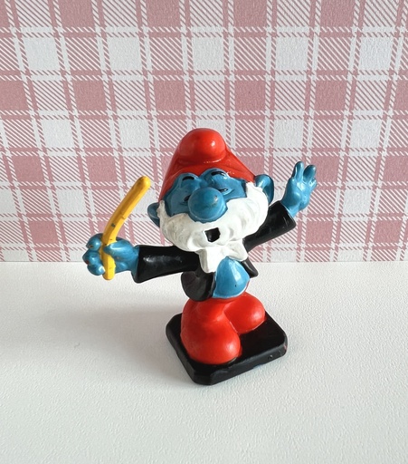 Figurine Grand Schtroumpf chef d'orchestre - Bully