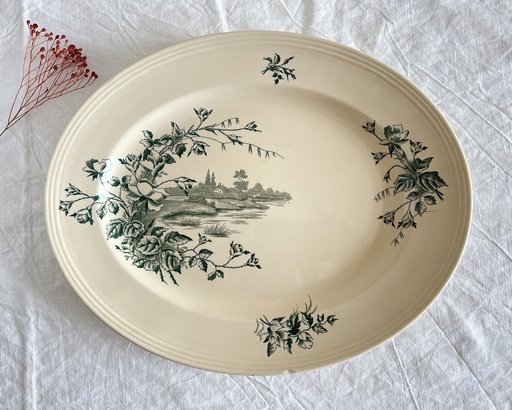 Plat ovale Boch Cotage