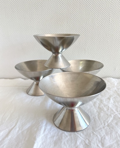 Ensemble de 4 coupes à glace en inox Succes Germany