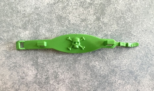 Ceinture verte de Trap Jaw des Maîtres de l'Univers (MOTU) - Mattel