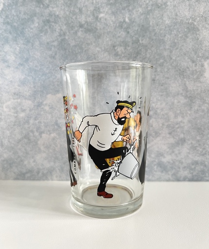 Verre à eau Le capitaine Haddock - Tintin 1986