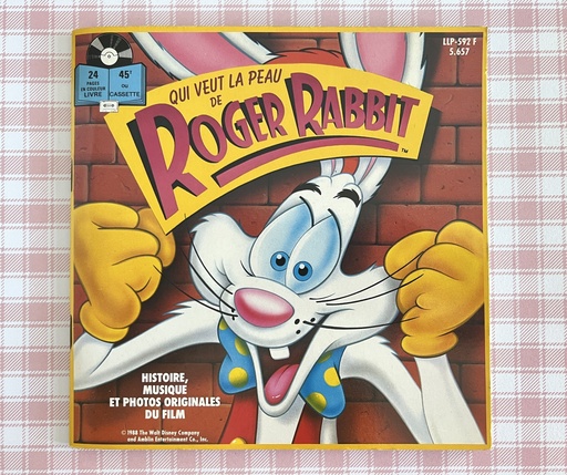 Livre-disque 45 tours Qui veut la peau de Roger Rabbit