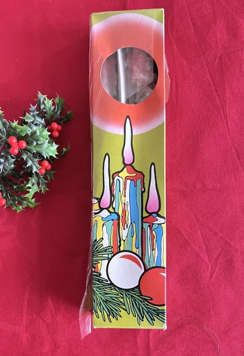 Boîte de 2 bougies chandelles goutte-à-goutte colorée